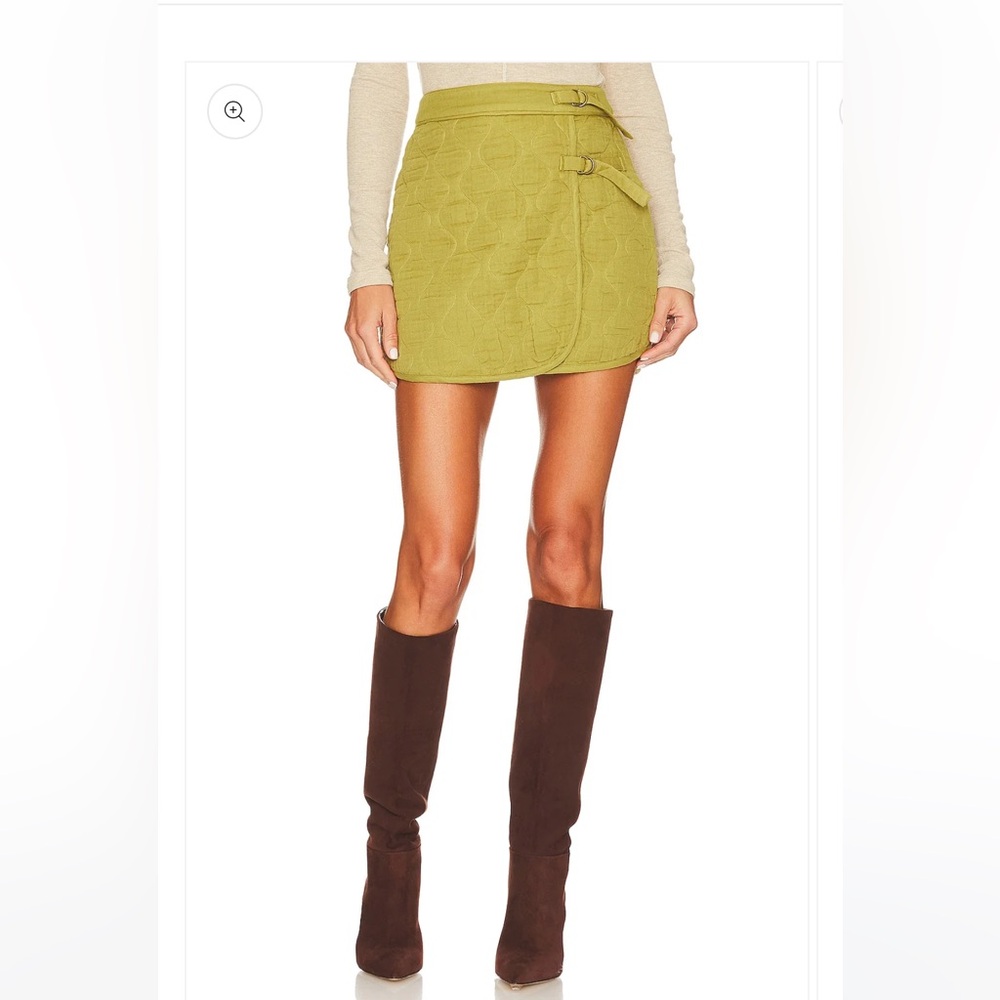 Tularosa Green Quilted Skirt (New without tags) - Set available for $90